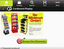 Tablet Screenshot of cardboarddisplay.com.au
